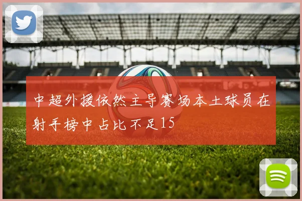 中超外援依然主导赛场本土球员在射手榜中占比不足15